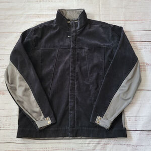 Sunice Weather Mens Black Corduroy Zip Up Jacket XL